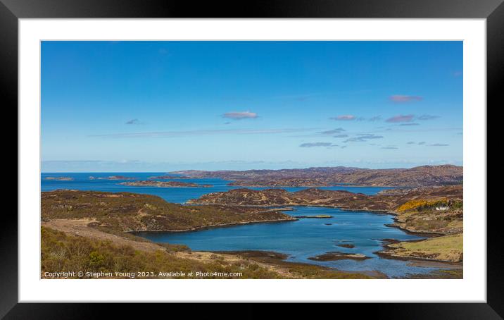 Scotland West Coast, Eddrachillis Bay Framed Mounted Print by Stephen Young