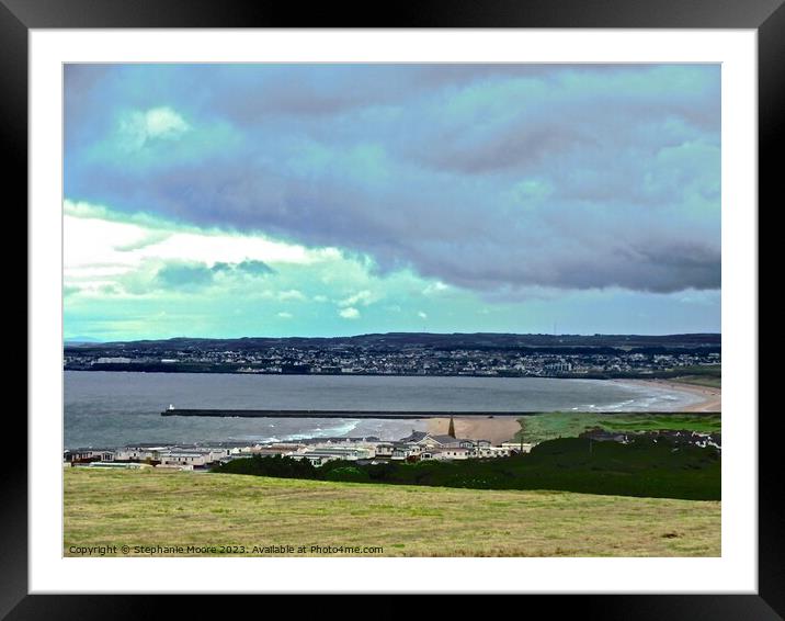 View from Mussenden Temple, Downhill, Derry, Northern Ireland Framed Mounted Print by Stephanie Moore