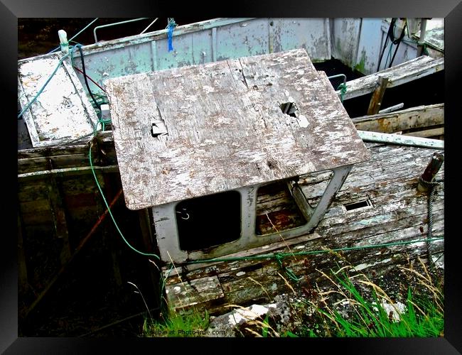 Abandoned boats Framed Print by Stephanie Moore