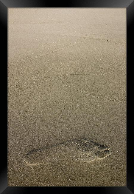 Footprint Framed Print by Stanislovas Kairys