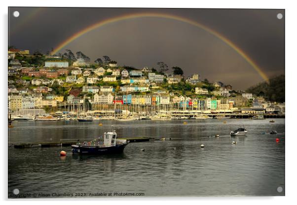 Dartmouth Rainbow Acrylic by Alison Chambers
