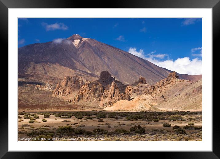 Mt Teide, Tenerife, Canary Islands Framed Mounted Print by Justin Foulkes
