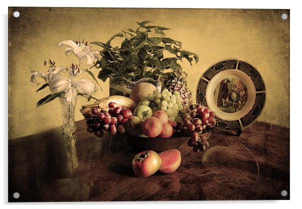 Vintage Still life Acrylic by Irene Burdell