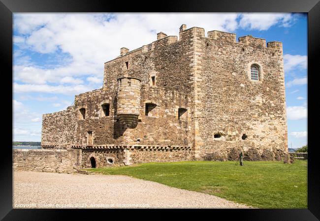Blackness Castle the outlanders was filmed here where Jamie saved Claire (the doctor) Framed Print by Holly Burgess