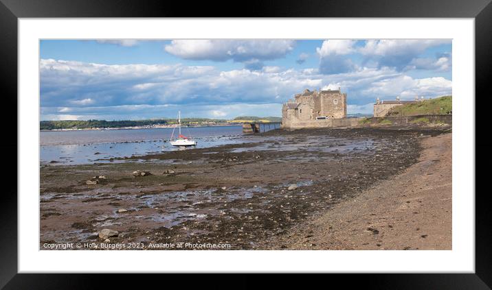 Blackness Castle on the shore of the Firth of Forth   Framed Mounted Print by Holly Burgess