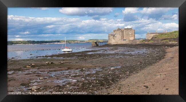 Blackness Castle on the shore of the Firth of Forth   Framed Print by Holly Burgess