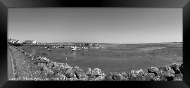 Minehead Harbour Somerset Panorama    Framed Print by David Pyatt