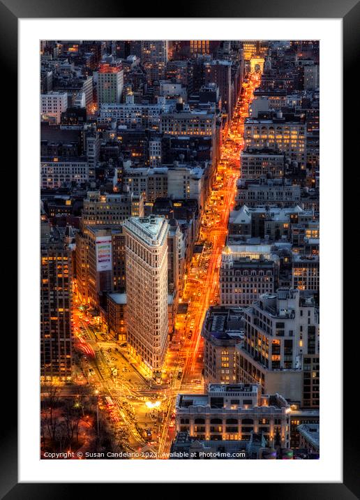 Flatiron Building District NYC Framed Mounted Print by Susan Candelario