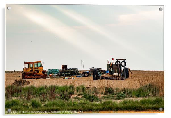 The Patient Tractor Acrylic by Heidi Hennessey