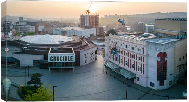 Crucible and Lyceum Canvas Print by Apollo Aerial Photography