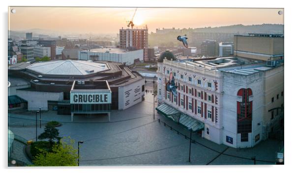 Crucible and Lyceum Acrylic by Apollo Aerial Photography