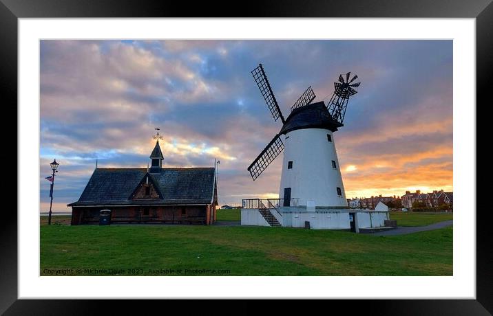 Lytham Windmill  Framed Mounted Print by Michele Davis