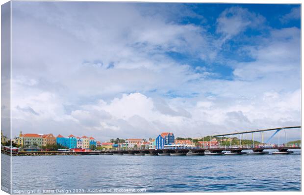 Colourful Willemstad  Canvas Print by Kasia Design