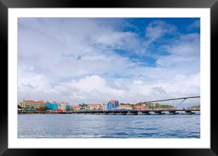 Colourful Willemstad  Framed Mounted Print by Kasia Design