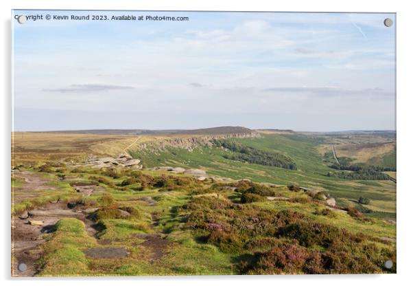 Stanage Edge High Neb Acrylic by Kevin Round