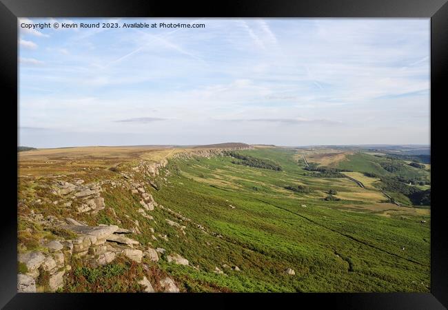 Stanage Edge High Neb 2 Framed Print by Kevin Round