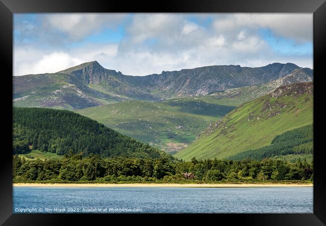Mountains of Arran Framed Print by Jim Monk