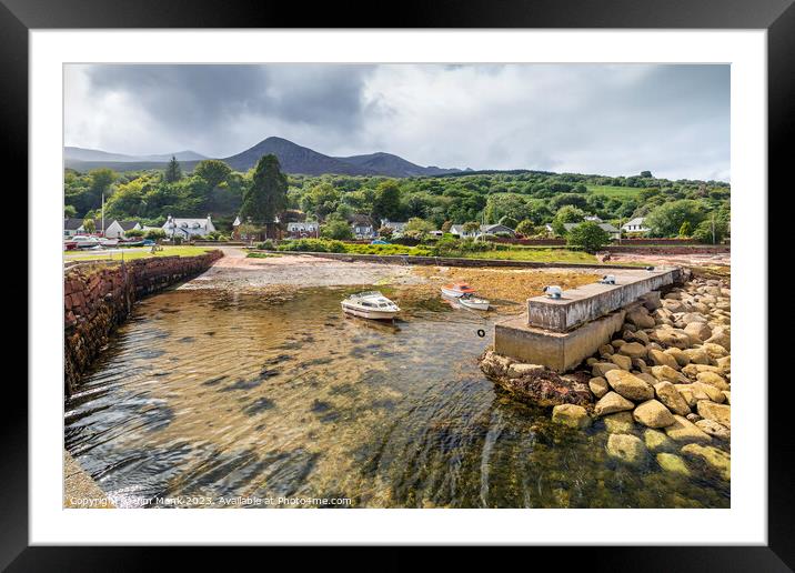 Sheep Harbour Cleats, Isle of Arran Framed Mounted Print by Jim Monk