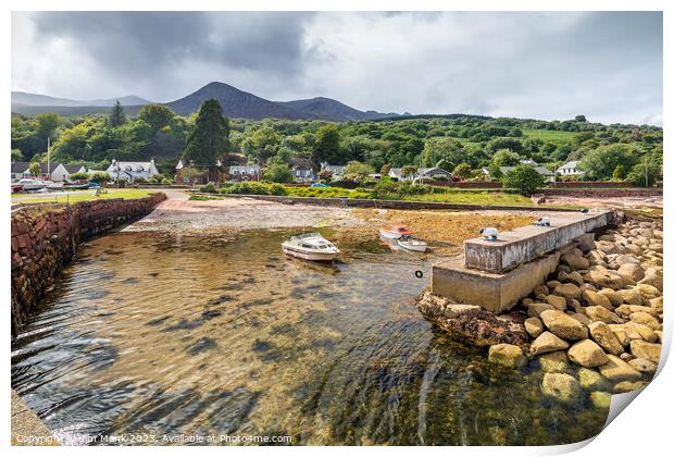 Sheep Harbour Cleats, Isle of Arran Print by Jim Monk