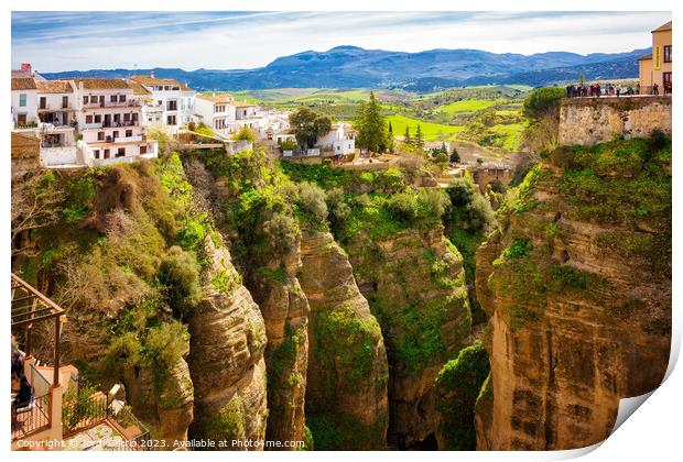 Impressive cliffs of Ronda - C1804 2892 GLA Print by Jordi Carrio