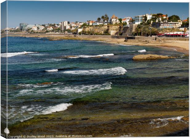 Cascais Bay 4 Canvas Print by Dudley Wood