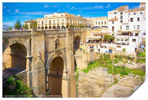 Architectural Harmony in Ronda -  C1804 2894 PIN Print by Jordi Carrio