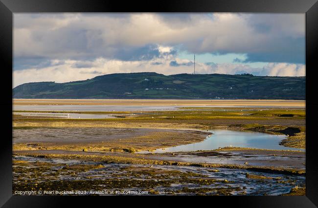 Tidal Mudflats Red Wharf Bay Anglesey Framed Print by Pearl Bucknall