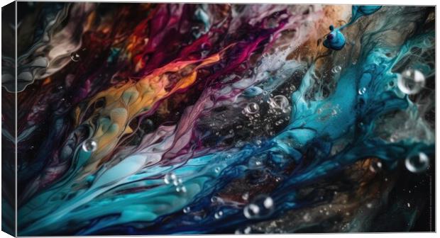 A Vibrant Spectrum of Colorful Backgrounds Canvas Print by Erik Lattwein