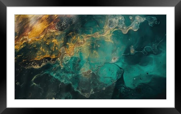 Abstract Art The Rainbow of Color Framed Mounted Print by Erik Lattwein
