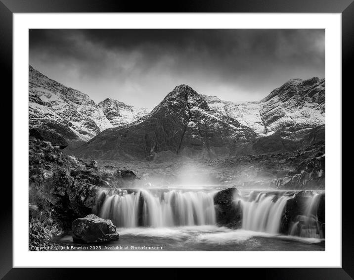 Majestic Waterfalls Framed Mounted Print by Rick Bowden