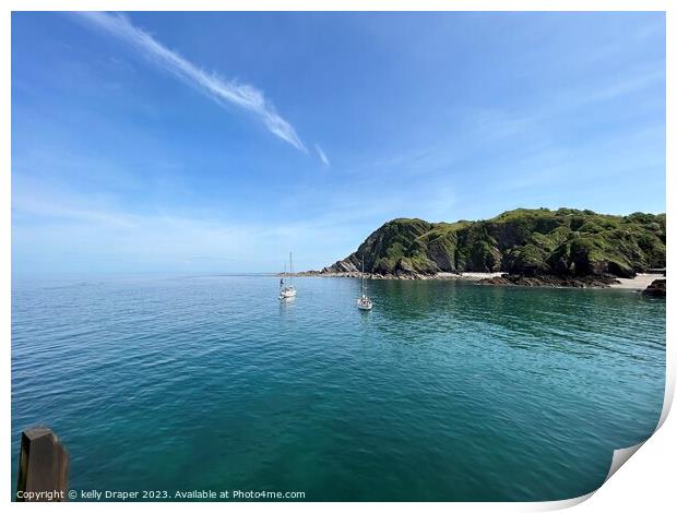 Illfracombe harbour Print by kelly Draper