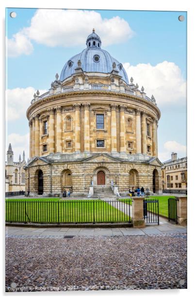 Radcliffe Camera Science Library Oxford Acrylic by Robert Deering