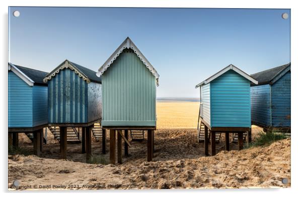 Beach Views at Wells Acrylic by David Powley