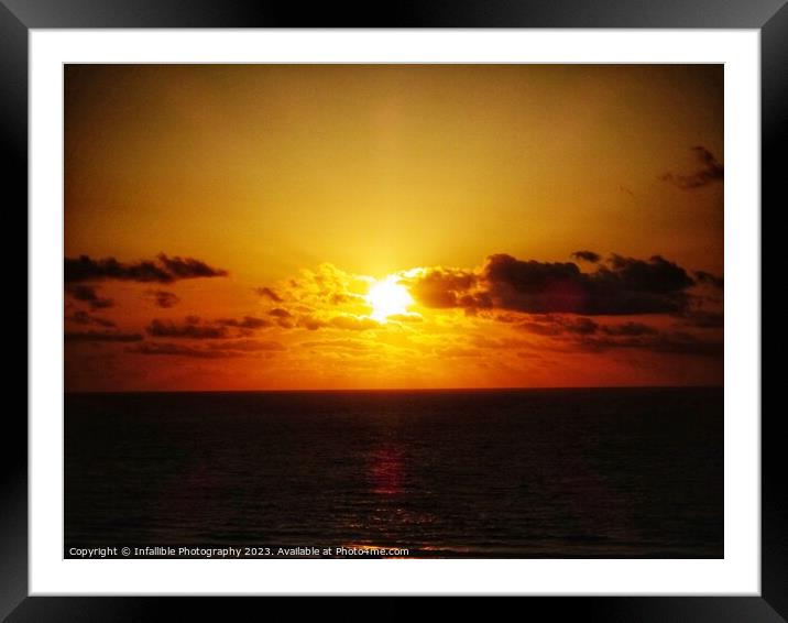 Sunset Framed Mounted Print by Infallible Photography