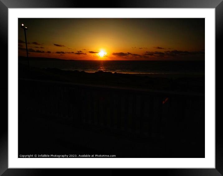 Sunset Framed Mounted Print by Infallible Photography