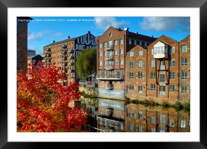 Riverside Living Leeds Framed Mounted Print by Alison Chambers