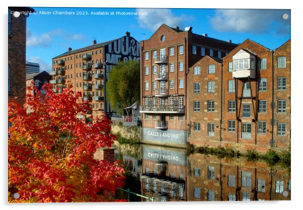 Riverside Living Leeds Acrylic by Alison Chambers