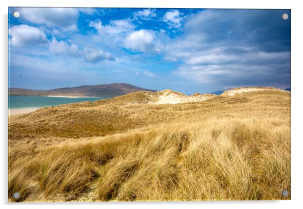 Luskentyre: A Turquoise Paradise Beach. Acrylic by Steve Smith