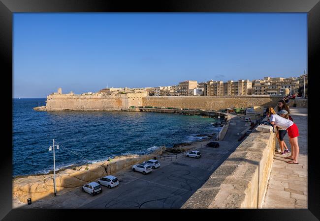 Sea Quayside of Valletta City in Malta Framed Print by Artur Bogacki