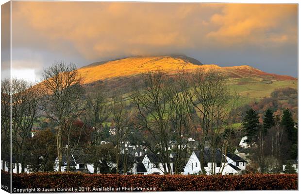 Red Sky Over Ambleside Canvas Print by Jason Connolly