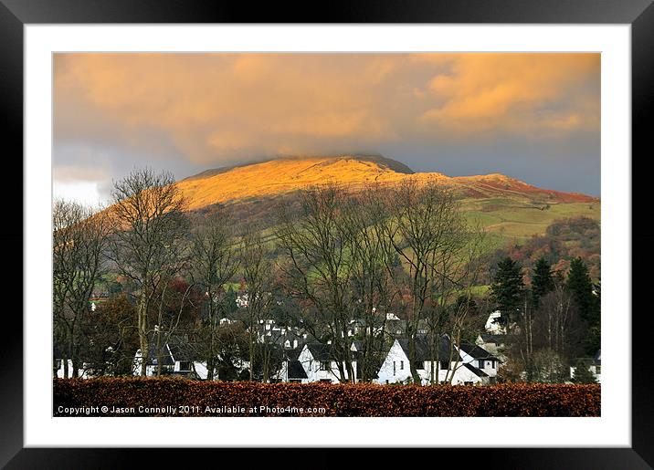 Red Sky Over Ambleside Framed Mounted Print by Jason Connolly