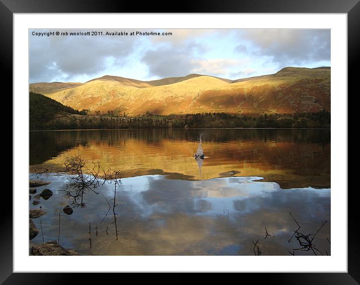 Lake District Framed Mounted Print by rob woolcott
