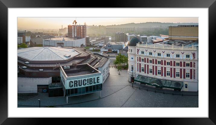 The Crucible and Lyceum Theatre Framed Mounted Print by Apollo Aerial Photography