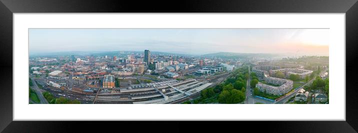 The City of Sheffield Framed Mounted Print by Apollo Aerial Photography