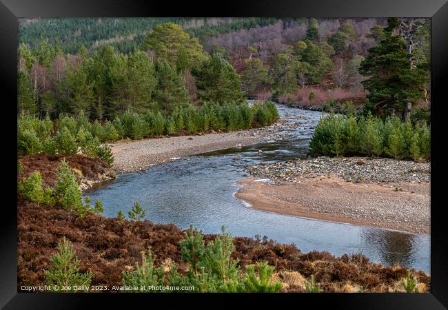 Liu Water in the Cairngorms Framed Print by Joe Dailly