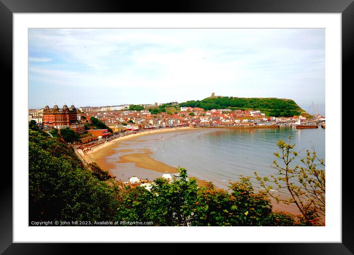 Serene Sands of Scarborough Framed Mounted Print by john hill