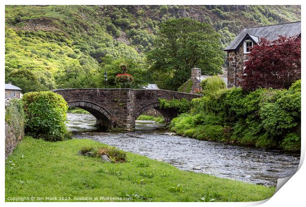 Beddgelert, Snowdonia National Park Print by Jim Monk