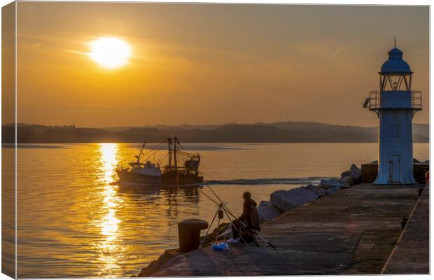 Serene Sunset Dock Canvas Print by Paul F Prestidge