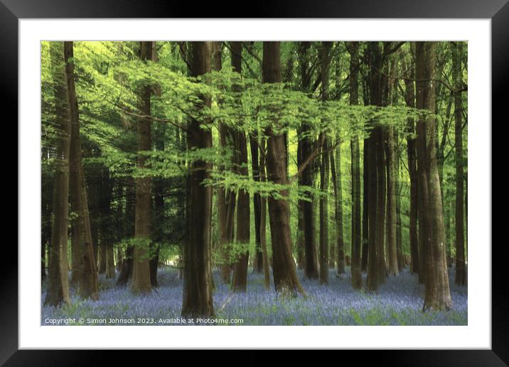  Creative  bluebell wood Framed Mounted Print by Simon Johnson