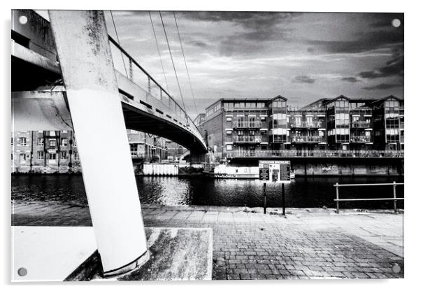 Knight's Way Bridge Leeds Acrylic by Glen Allen